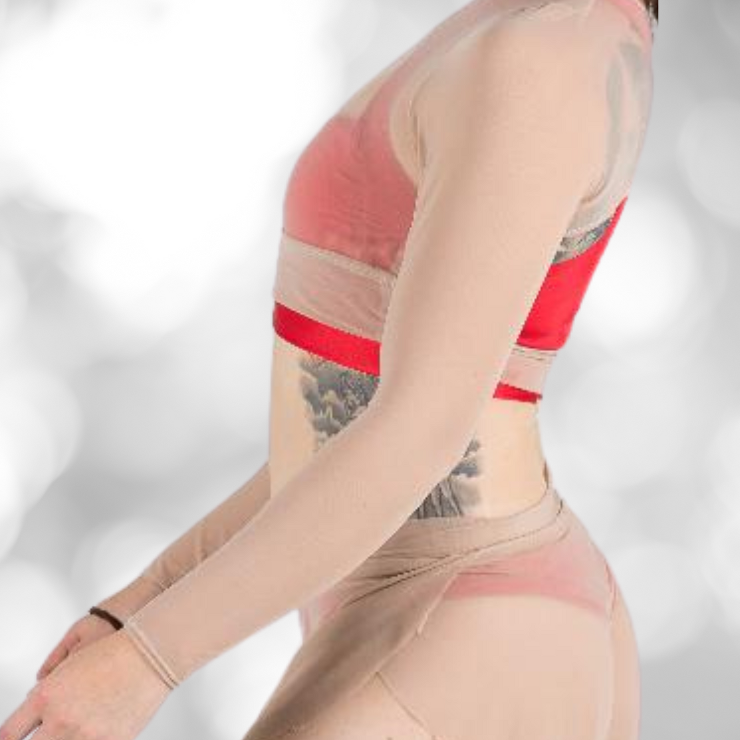 Reversible Long-sleeve Mesh crop